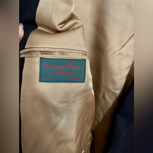 Men’s Tailored Suit Jacket-100% Wool-Jeremy Boston Company - Picture 4 of 7